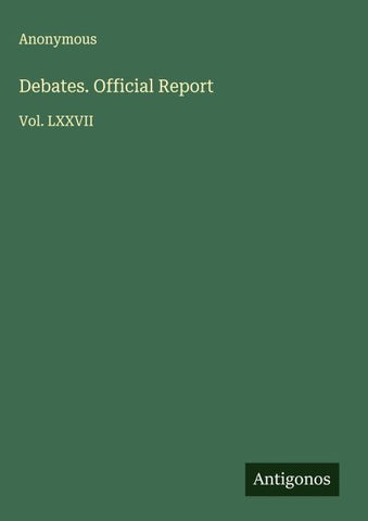 Debates. Official Report