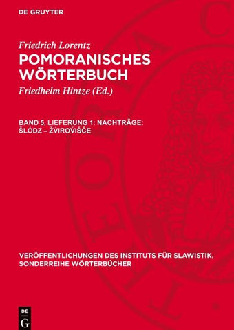 Nachträge: šlȯdz – žv́irov́išče
