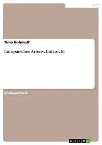Europäisches Artenschutzrecht