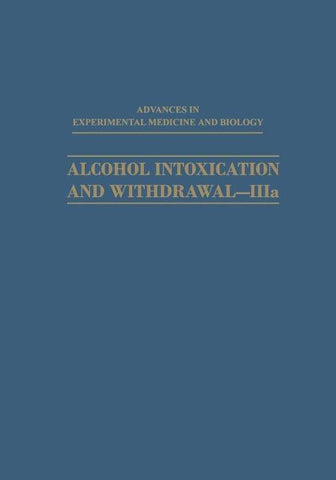 Alcohol Intoxication and Withdrawal—IIIa