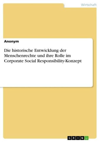 Die historische Entwicklung der Menschenrechte und ihre Rolle im Corporate Social Responsibility-Konzept