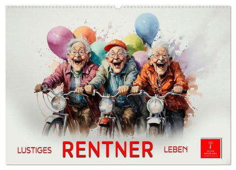 Lustiges Rentner Leben (Wandkalender 2026 DIN A2 quer), CALVENDO Monatskalender