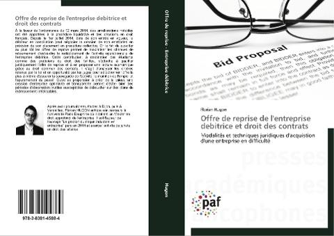 Offre de reprise de l'entreprise debitrice et droit des contrats