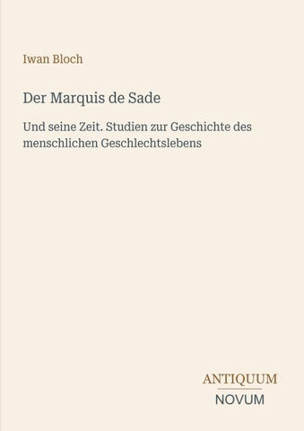 Der Marquis de Sade