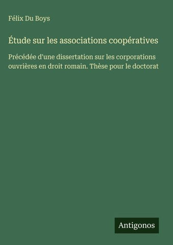 Étude sur les associations coopératives