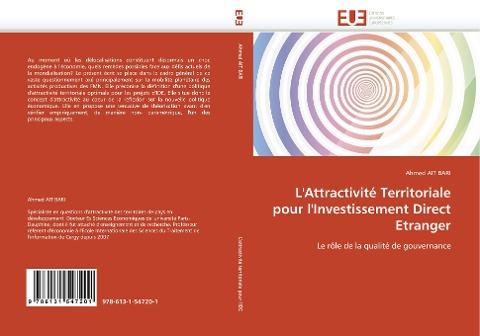 L'Attractivité Territoriale pour l'Investissement Direct Etranger