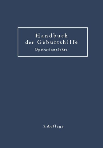 Geburtshilfliche Operationslehre