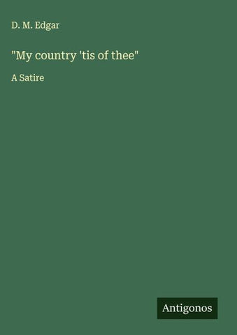 "My country 'tis of thee"