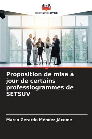 Proposition de mise à jour de certains professiogrammes de SETSUV