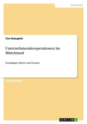 Unternehmenskooperationen im Mittelstand
