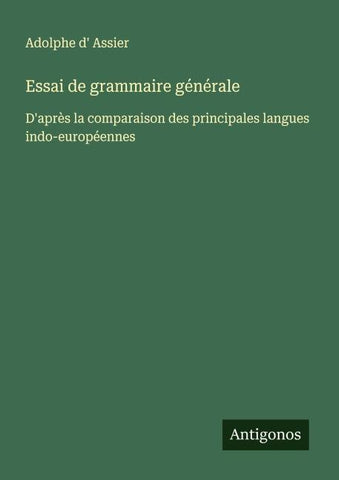 Essai de grammaire générale