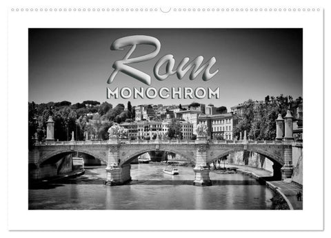 ROM Monochrom (Wandkalender 2026 DIN A2 quer), CALVENDO Monatskalender
