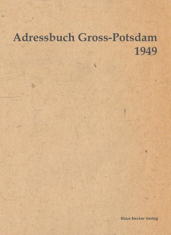 Adressbuch Gross-Potsdam 1949