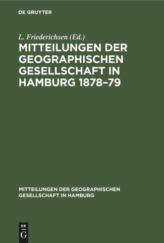 Mitteilungen der Geographischen Gesellschaft in Hamburg 1878–79