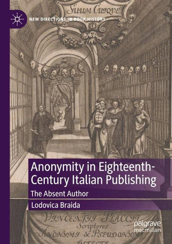 Anonymity in Eighteenth-Century Italian Publishing