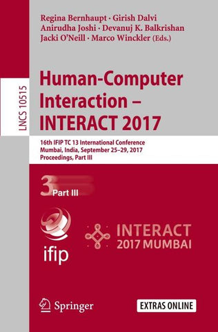 Human-Computer Interaction – INTERACT 2017