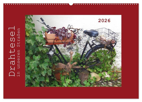 Drahtesel in unseren Straßen (Wandkalender 2026 DIN A2 quer), CALVENDO Monatskalender
