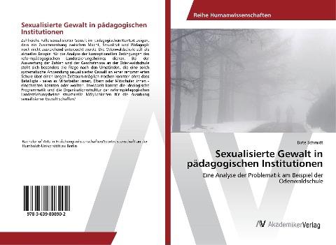 Sexualisierte Gewalt in pädagogischen Institutionen