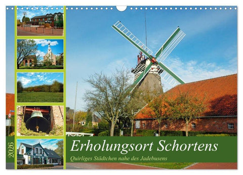 Erholungsort Schortens (Wandkalender 2026 DIN A3 quer), CALVENDO Monatskalender