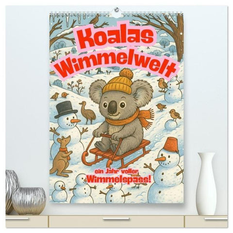 Koalas Wimmelwelt ein Jahr voller Wimmelspass! (hochwertiger Premium Wandkalender 2026 DIN A2 hoch), Kunstdruck in Hochglanz