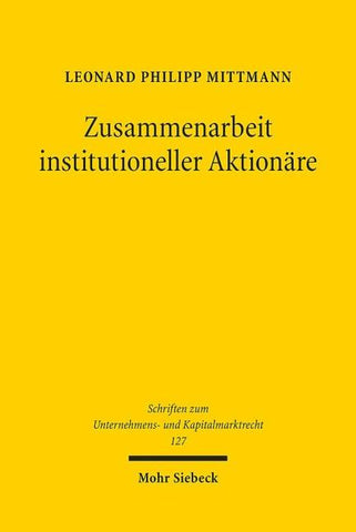 Zusammenarbeit institutioneller Aktionäre