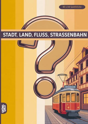 Stadt, Land, Fluss, Straßenbahn