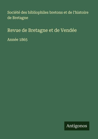 Revue de Bretagne et de Vendée