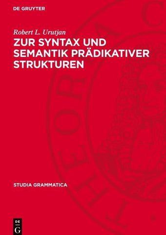 Zur Syntax und Semantik prädikativer Strukturen