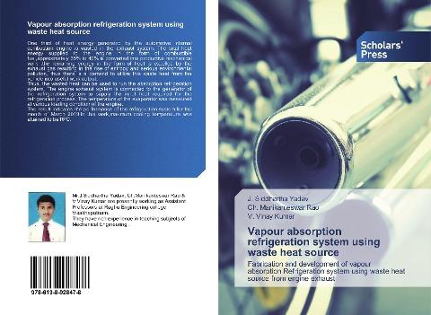 Vapour absorption refrigeration system using waste heat source