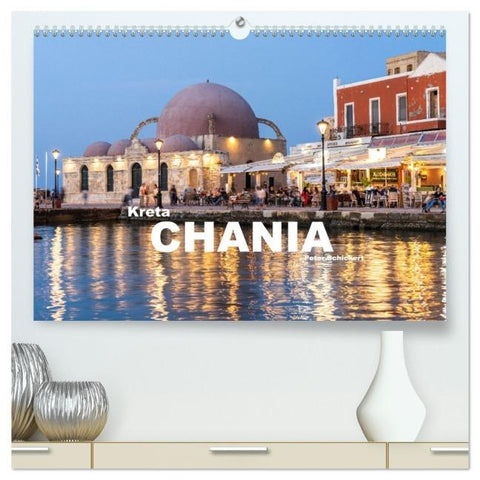Kreta - Chania (hochwertiger Premium Wandkalender 2026 DIN A2 quer), Kunstdruck in Hochglanz