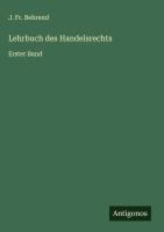 Lehrbuch des Handelsrechts