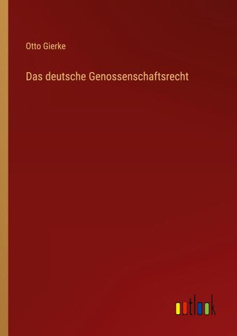 Das deutsche Genossenschaftsrecht