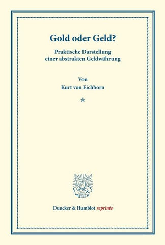Gold oder Geld?