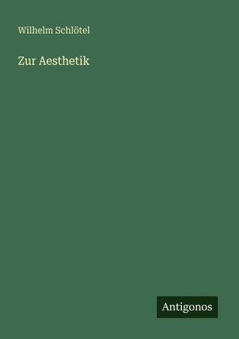 Zur Aesthetik