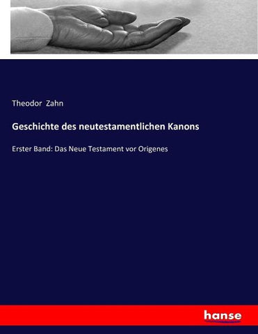 Geschichte des neutestamentlichen Kanons