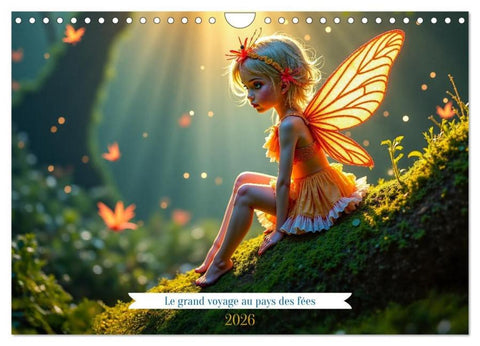 Le grand voyage au pays des fées (Calendrier mural 2026 DIN A4 vertical), CALVENDO calendrier mensuel