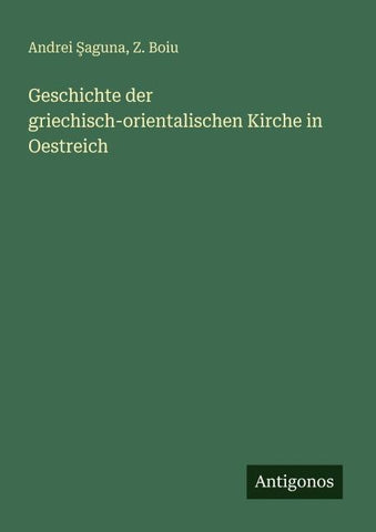 Geschichte der griechisch-orientalischen Kirche in Oestreich