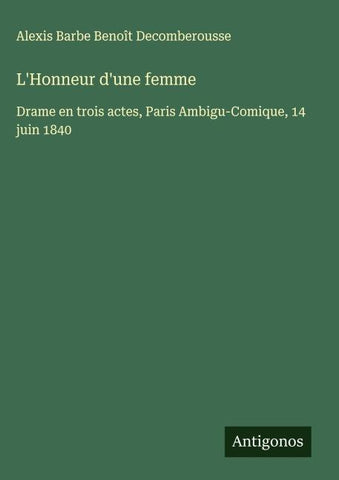 L'Honneur d'une femme