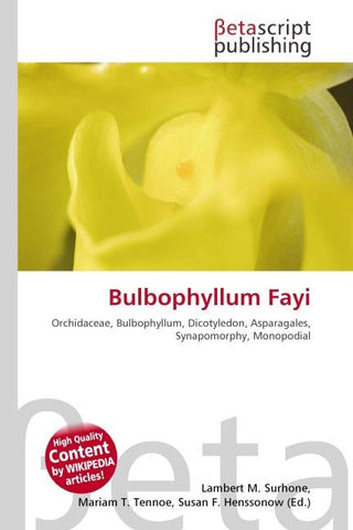 Bulbophyllum Fayi