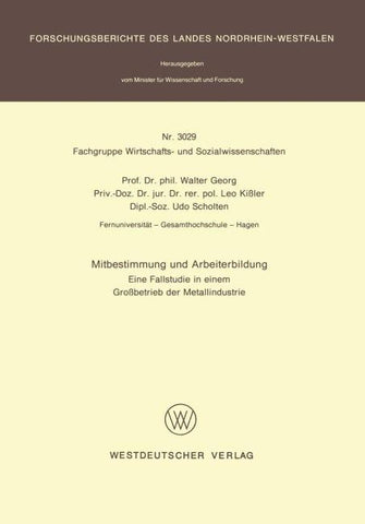 Mitbestimmung und Arbeiterbildung