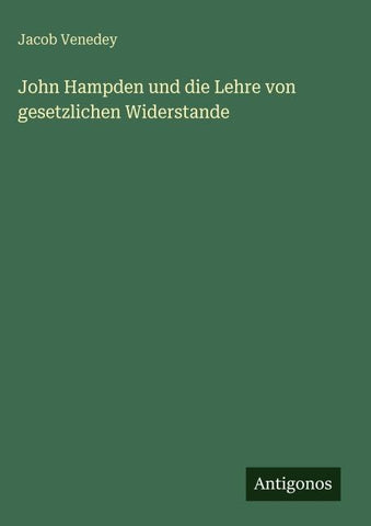 John Hampden und die Lehre von gesetzlichen Widerstande