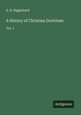 A History of Christian Doctrines