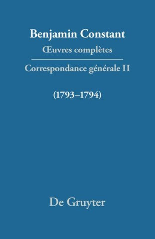 Correspondance 1793–1794