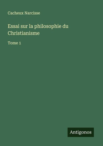 Essai sur la philosophie du Christianisme