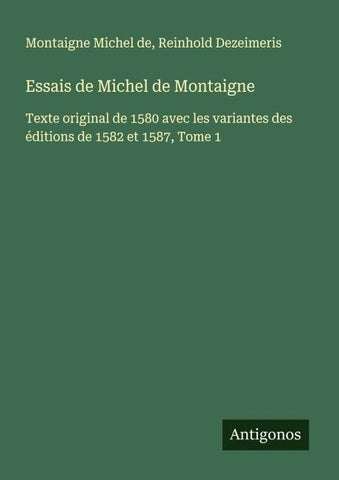 Essais de Michel de Montaigne