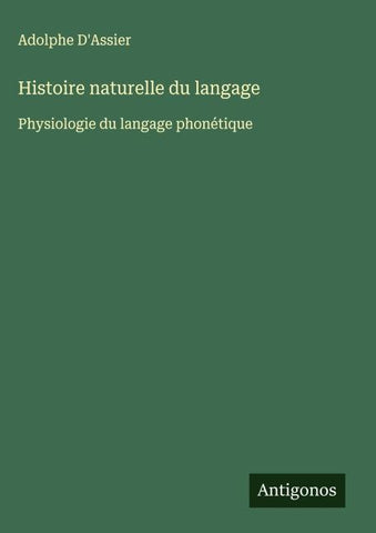 Histoire naturelle du langage