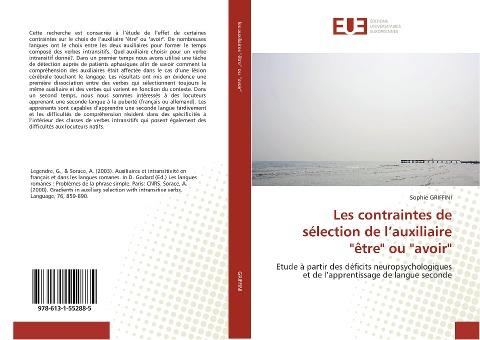Les contraintes de sélection de l'auxiliaire "être" ou "avoir"