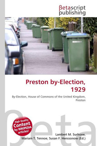 Preston by-Election, 1929