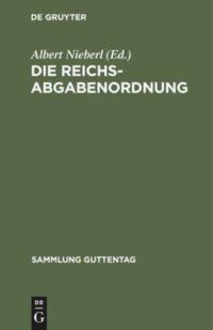 Die Reichsabgabenordnung