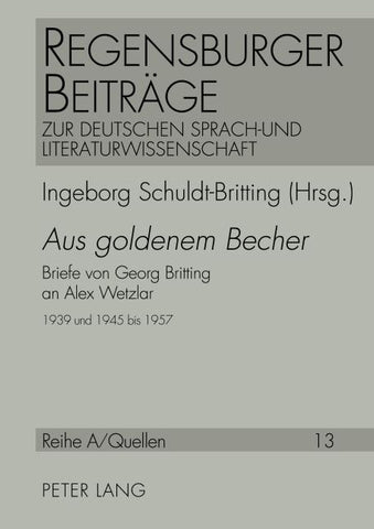 «Aus goldenem Becher»